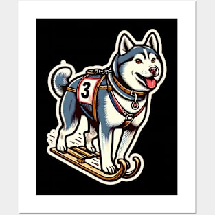 Husky Sledge Posters and Art